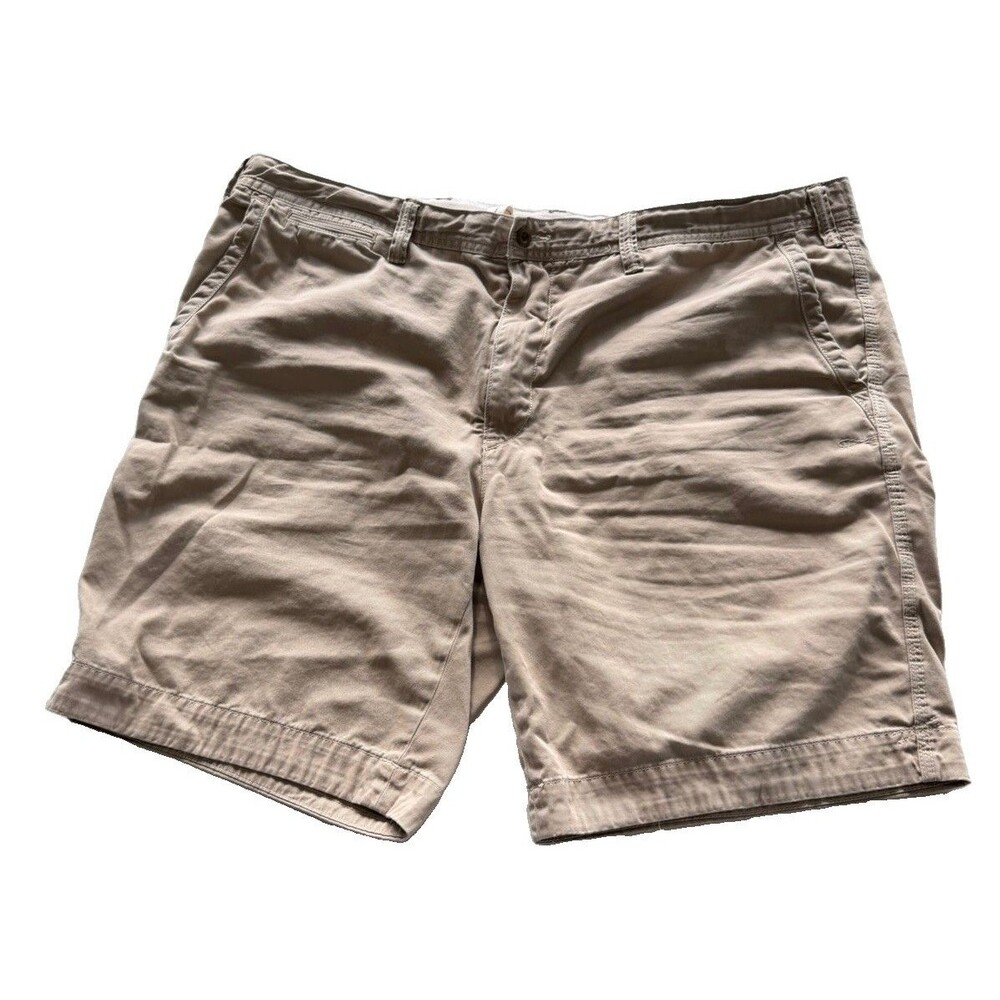 Vintage Polo Ralph Lauren Mens 44T Tall Shorts Khaki Cotton Chino Tie Strings